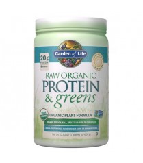 RAW Protein & Greens Organic - lehce slazený 650g